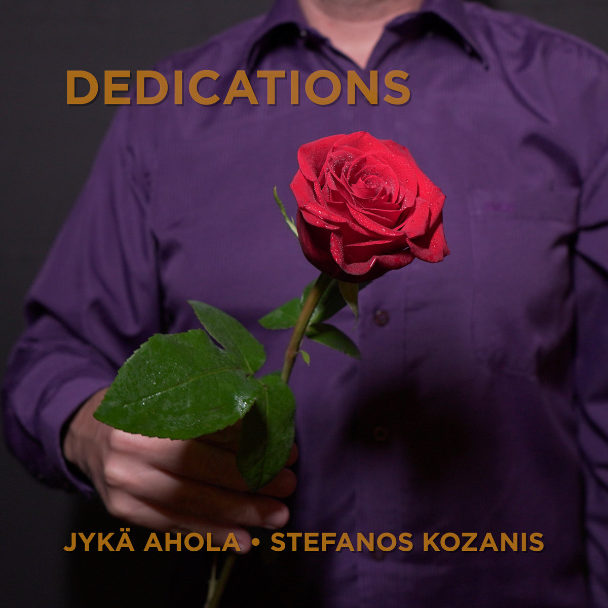 "Dedications &middot; Jykä Ahola & Stefanos Kozanis" album cover - Artwork by Stefanos kozanis